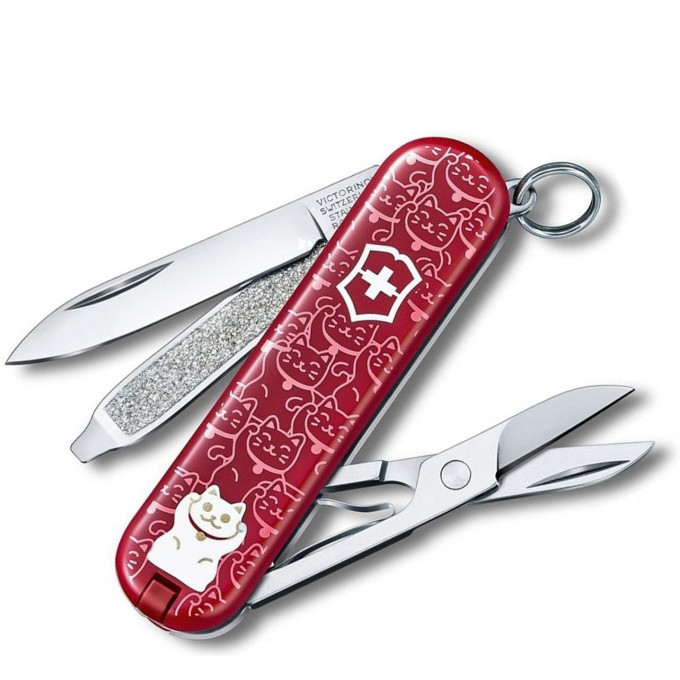 Нож-брелок Victorinox Classic Lucky Cat 0.6223.L2106